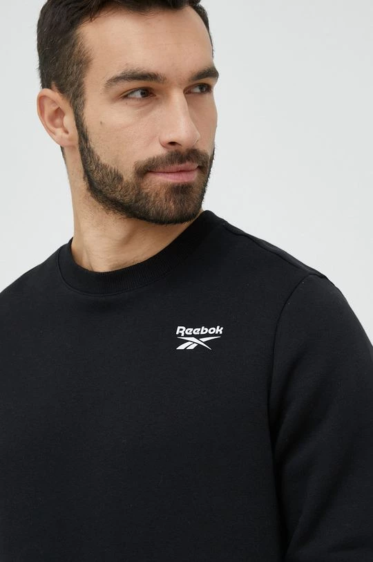 Ανδρικά Χωρίς φερμουάρ Μπλούζα Reebok μαύρο, - Image 4