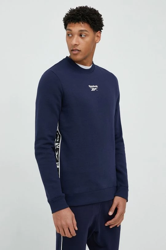 Ανδρικά Χωρίς φερμουάρ Μπλούζα Reebok ναυτικό μπλε,