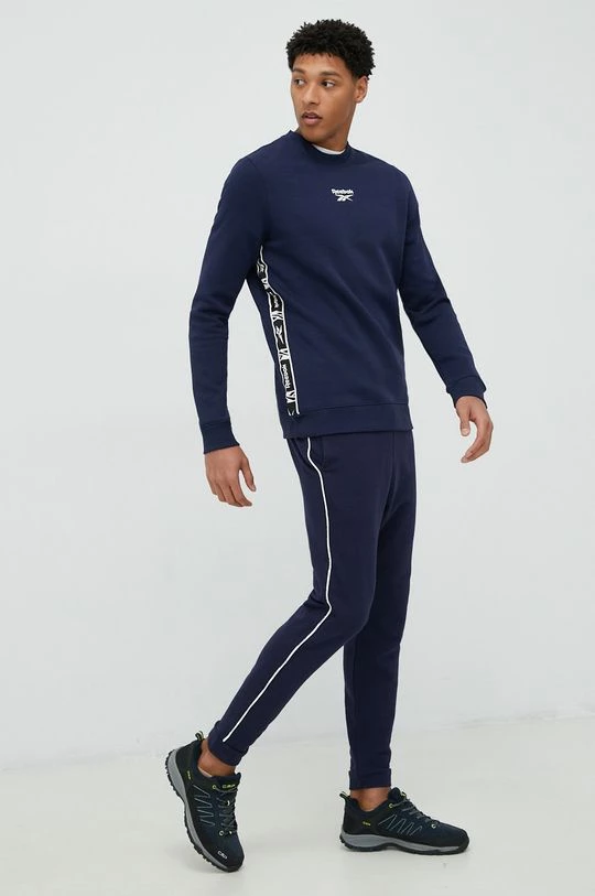 Ανδρικά Χωρίς φερμουάρ Μπλούζα Reebok ναυτικό μπλε, - Image 2