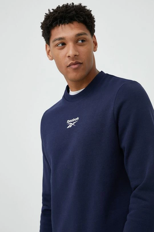 Ανδρικά Χωρίς φερμουάρ Μπλούζα Reebok ναυτικό μπλε, - Image 4