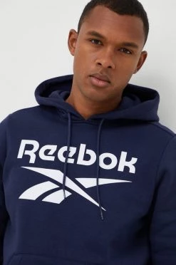 Ανδρικά Χωρίς φερμουάρ Μπλούζα Reebok ναυτικό μπλε,