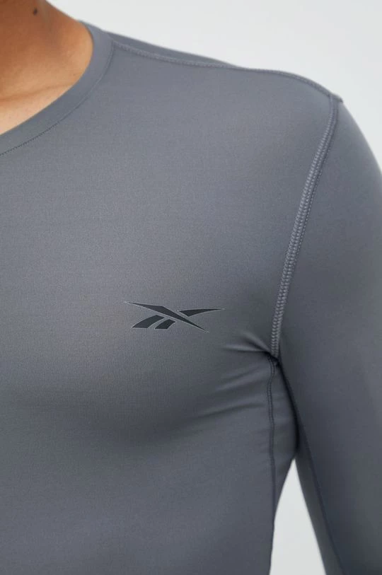 Ανδρικά Μακρυμάνικα Προπόνηση μακρυμάνικο Reebok Workout Ready γκρι - Image 5