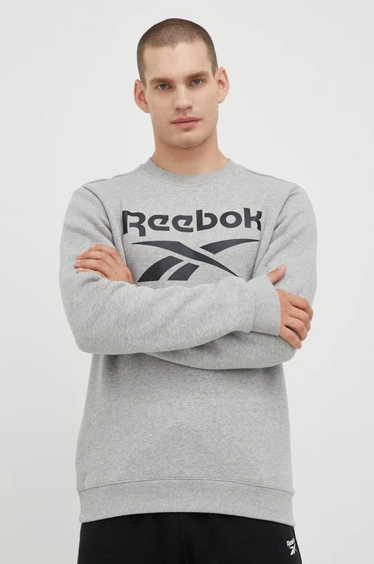 Ανδρικά Χωρίς φερμουάρ Μπλούζα Reebok γκρι, - Image 2