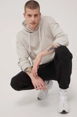 Ανδρικά Χωρίς φερμουάρ Μπλούζα Reebok χρώμα: γκρι,