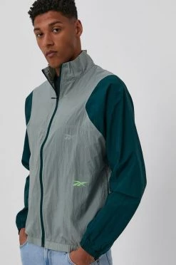 Ανδρικά Κοντά μπουφάν Μπουφάν Reebok χρώμα: πράσινο
