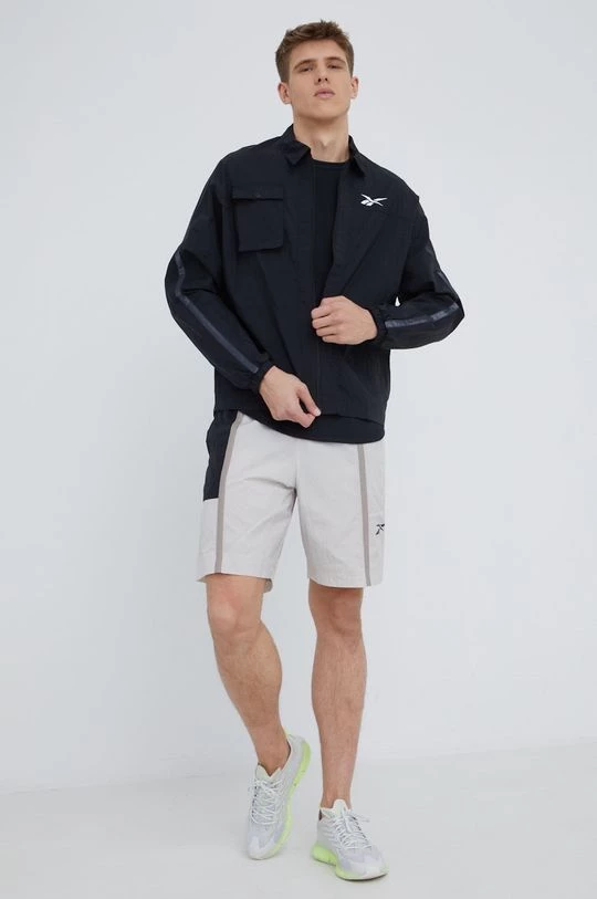 Ανδρικά Κοντά μπουφάν Σακάκι προπόνησης Reebok Meet You There μαύρο