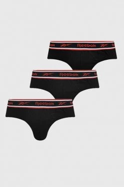 Ανδρικά Μπόξερ και σλιπ Σλιπ Reebok μαύρο
